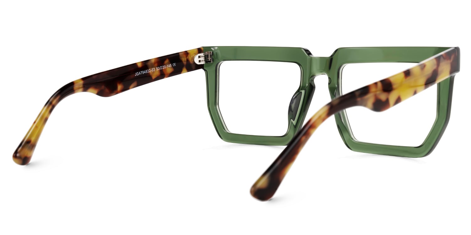 Rectangle Daniela Green Glasses deals -Zeelool Glasses4