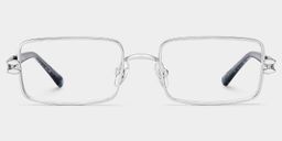 Olivia Silver Rectangle Glasses1
