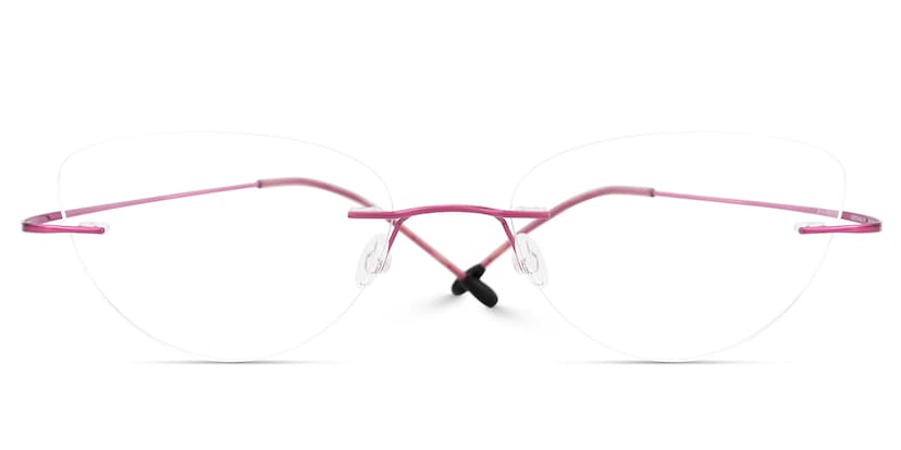 Evelyn Cat Eye Pink Glasses