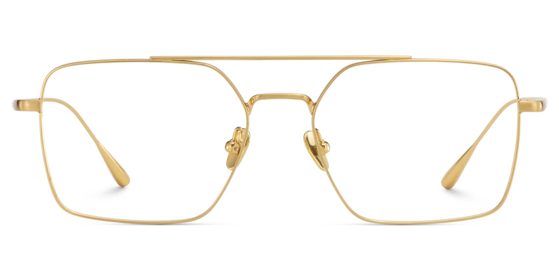 Jensen Eyeglasses in Aviator Gold Frame | Zeelool2