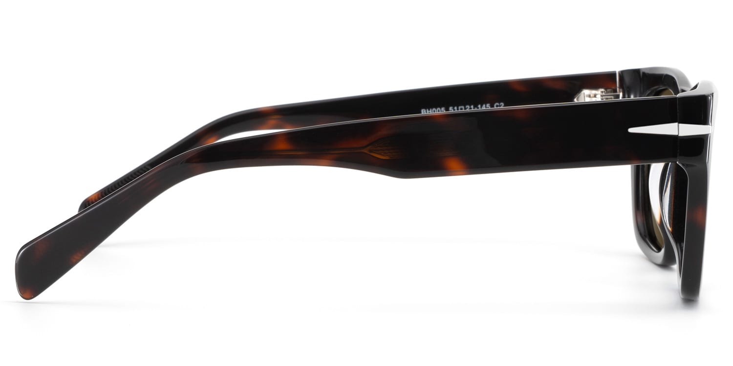 Renzo Rectangle Tortoise Polarized Sunglasses3