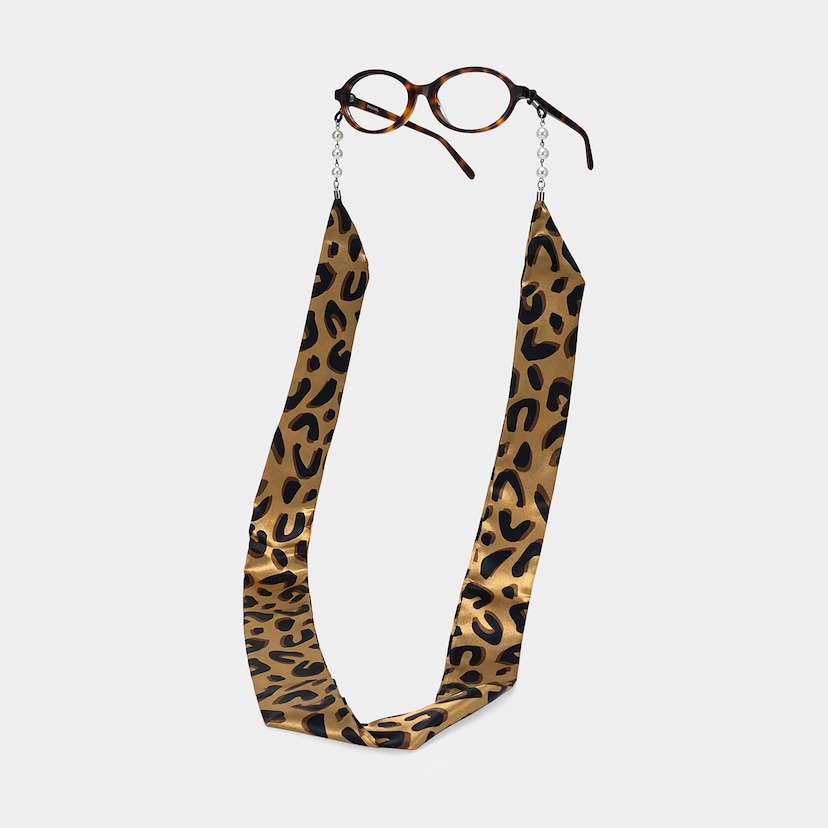 Leopard Print Trendy Scarf Eyeglasses Chains
