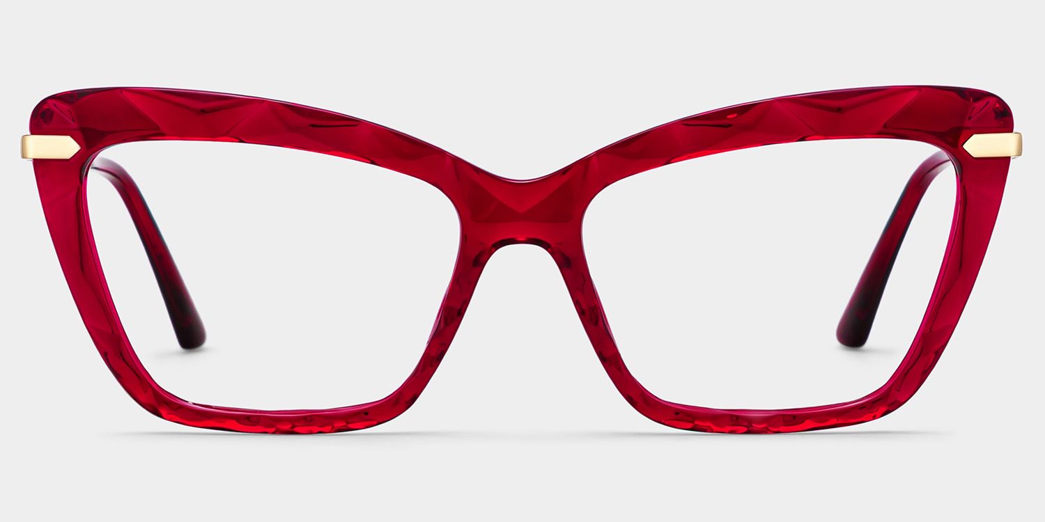 Juliet Cateye Red Eyeglasses and Glasses Frames0