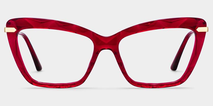 Juliet Red Rectangle Glasses
