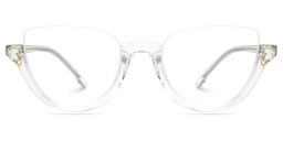 Felicia Cat Eye Clear Glasses0