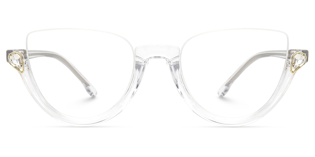 Felicia Cat Eye Crystal Glasses