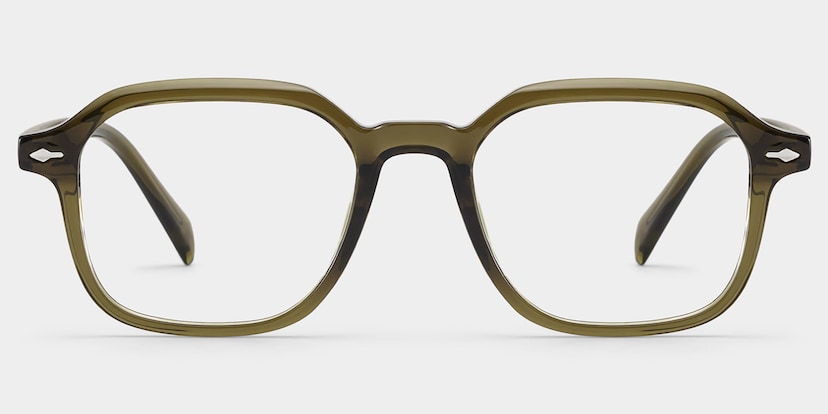 Josh Rectangle Green Glasses