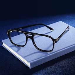 Athena Aviator Black Glasses3