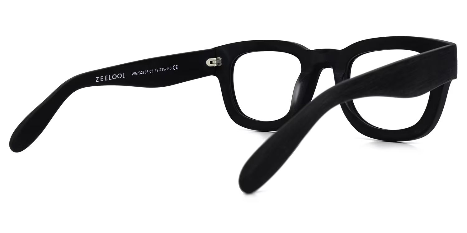 Jalitha Square Black Glasses | Zeelool Glasses3