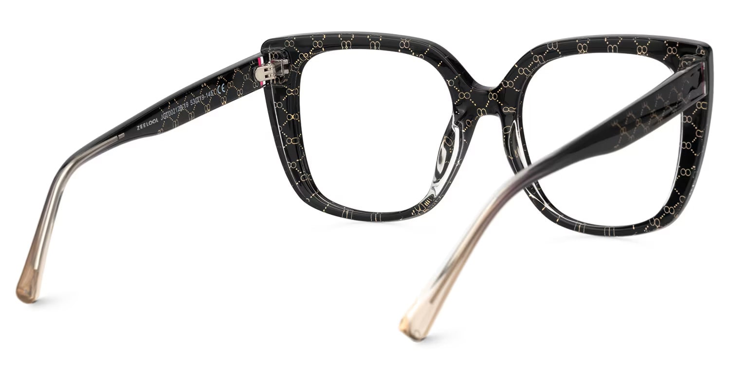 Brenda Black Square Frame Glasses Online | Zeelool Optical3