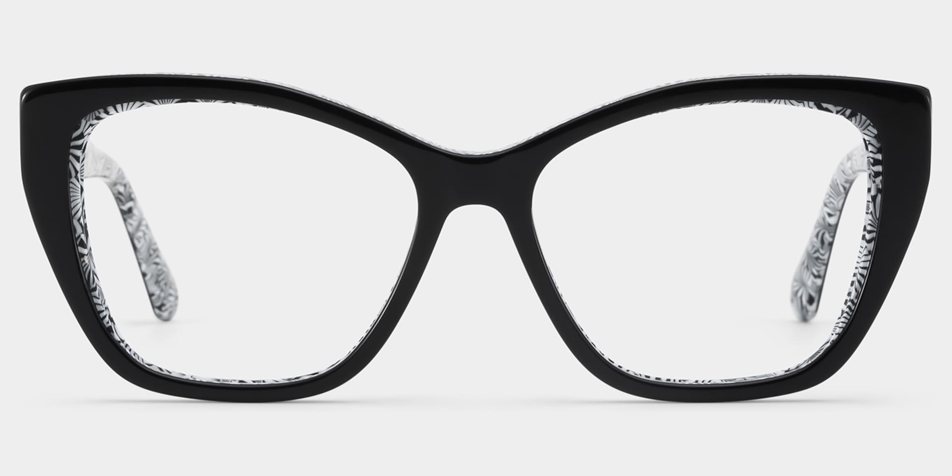 Blaise Black Frame Glasses with Cat eye Frame Online | ZEELOOL3