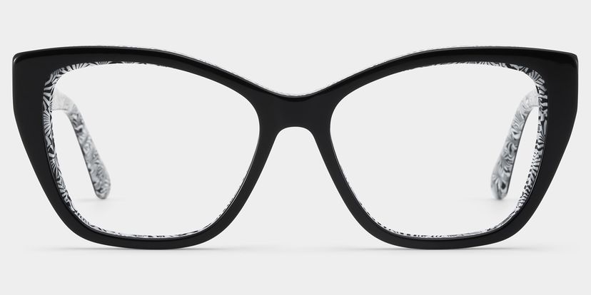 Blaise Cat-Eye Black Glasses