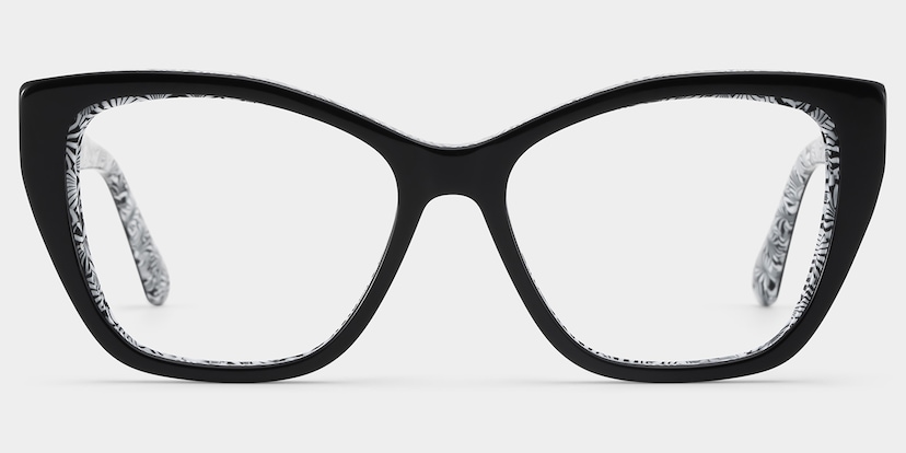 Blaise Cat-Eye Black Glasses