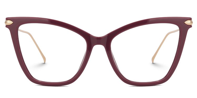 Hilary Butterfly Dark-Red Glasses