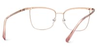 Beaty Square Rose-Gold Glasses3