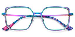 Maverick Multicolor Square Glasses2