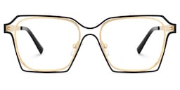 Foday Geometric Black Gold Glasses1