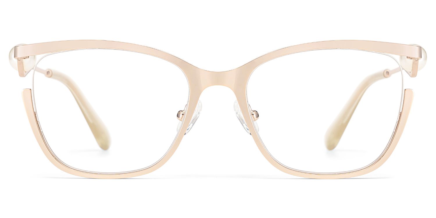Aria Eyeglasses in Round Gold Frame | Zeelool3