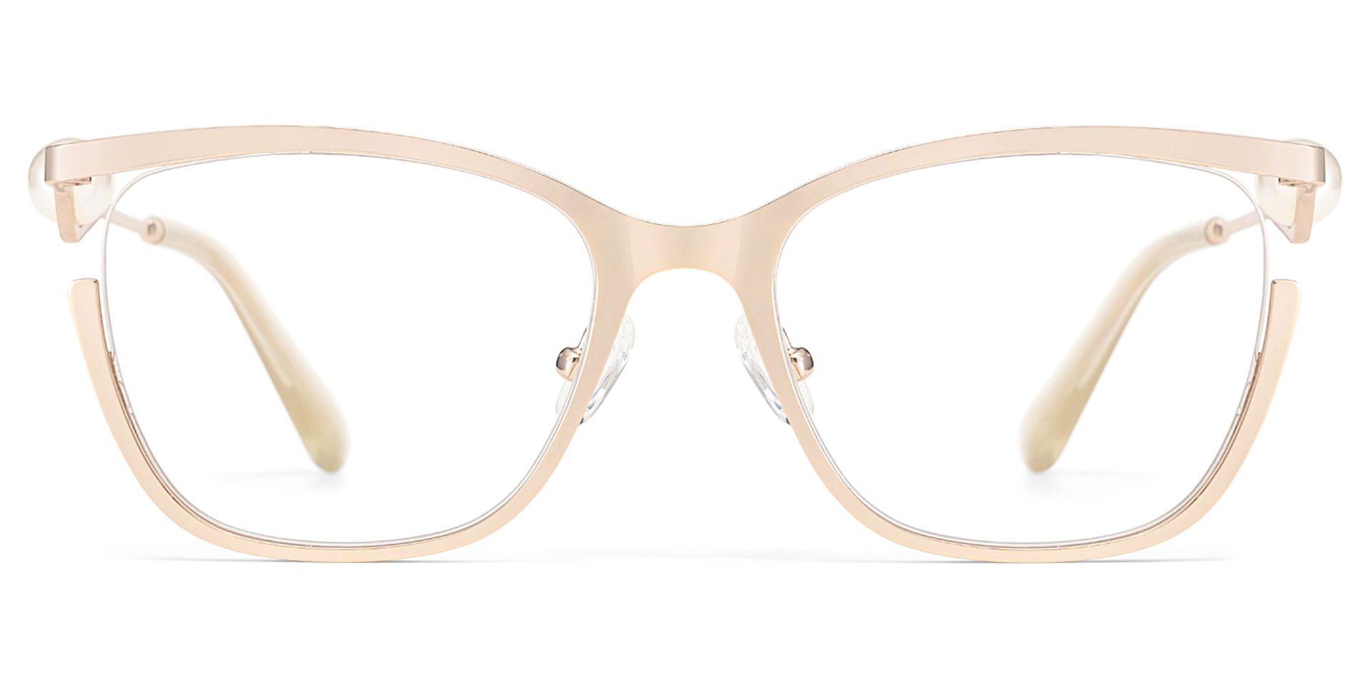 Aria Eyeglasses in Round Gold Frame | Zeelool3