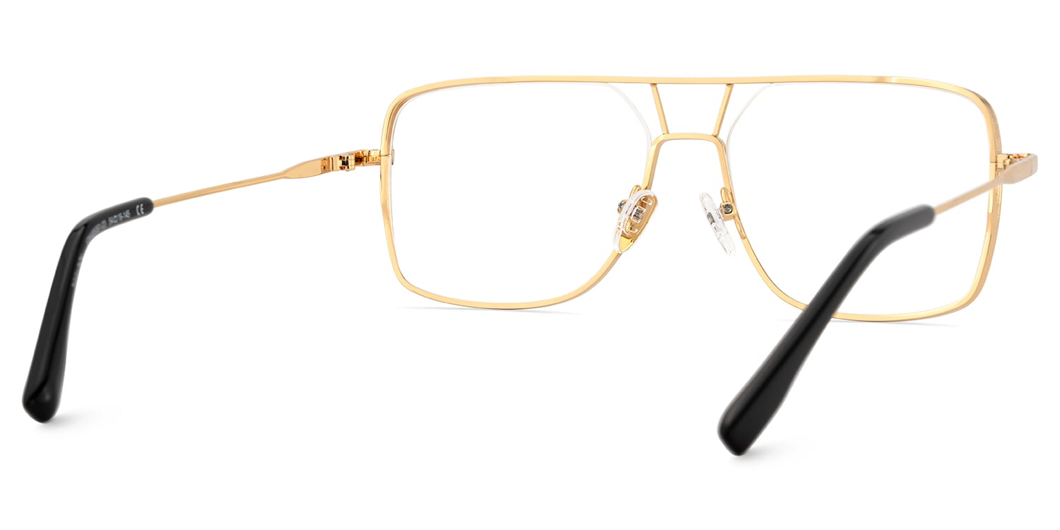 Bowdry Aviator Black Glasses5