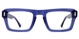 Tarloh Rectangle Blue translucent Glasses0