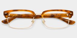 Eden Tortoise Rectangle Glasses1
