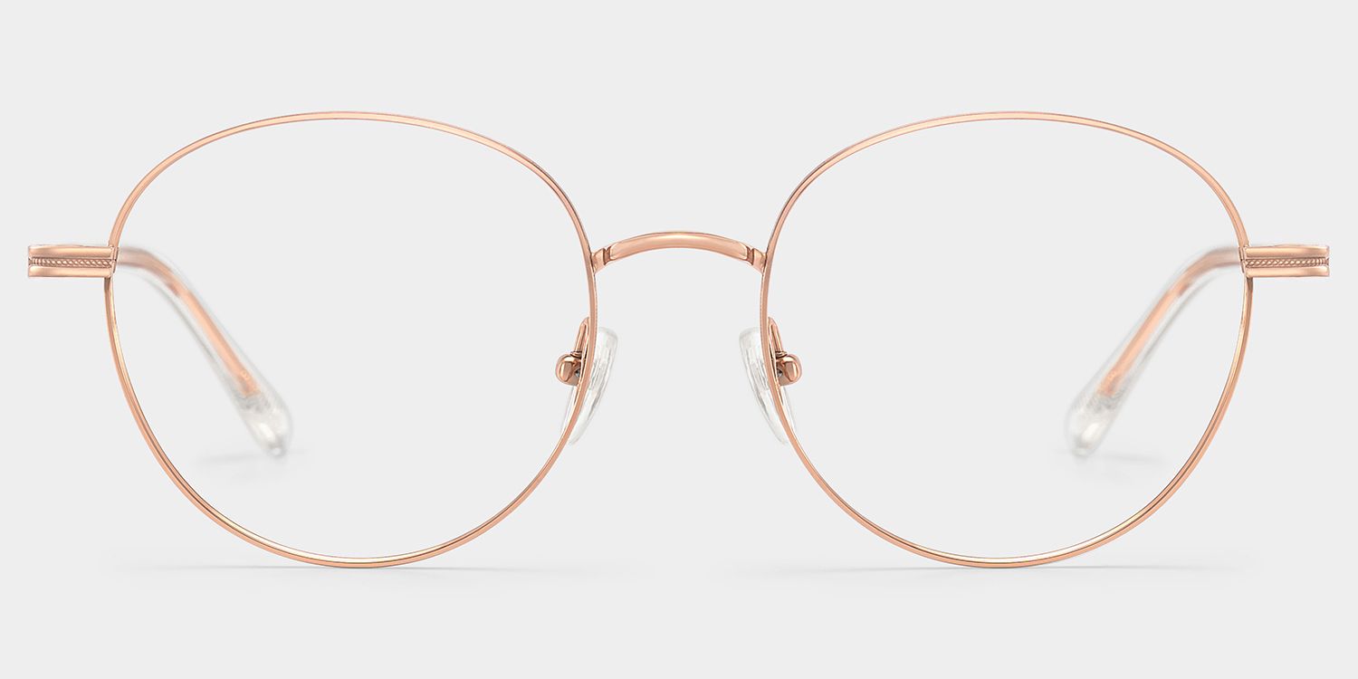 Titanium Celena Eyeglasses, Celena Round Glasses -Zeelool Glasses