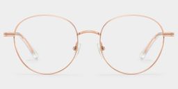 Celena Round Rose-Gold Glasses0