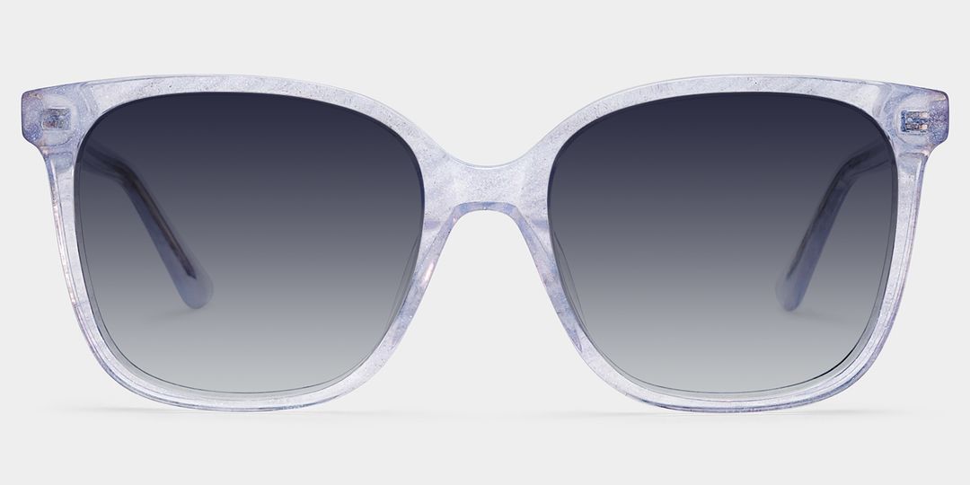 Caroline Clear Square Sunglasses