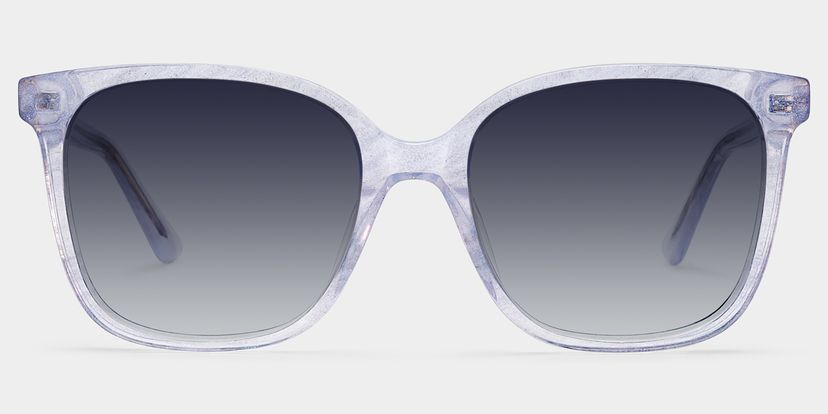Caroline Clear Square Sunglasses