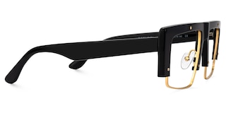 Maldonado Rectangle Black Glasses3