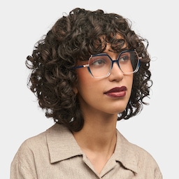 Alexia Square Blue Glasses1