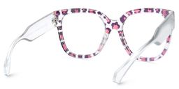 Reineke Purple Square Glasses4