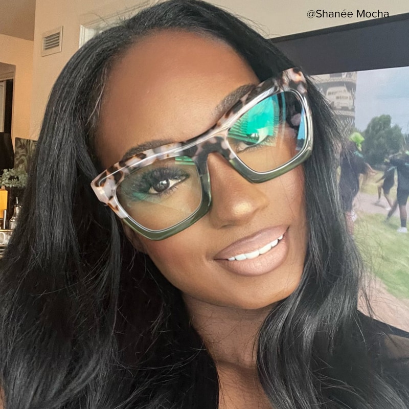 Benitez Square Two-Tone Glasses8