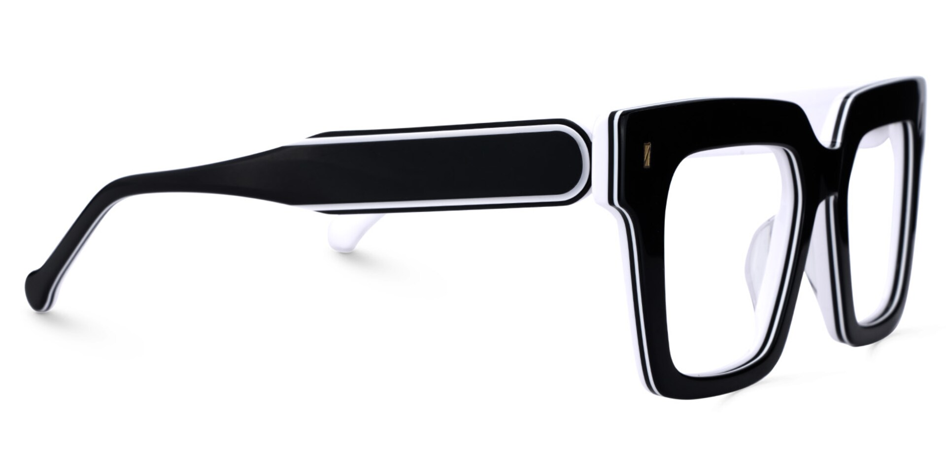 Square Black Eyeglasses - Gilberto Acetate Frame Glasses4