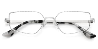 Lyle Rectangle Silver Glasses2