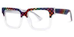 Chrissie Square White Glasses2