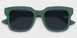 Liizbeett Square Green Glasses1