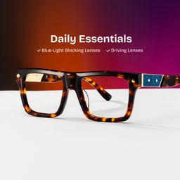 Trent Rectangle Tortoise Glasses0