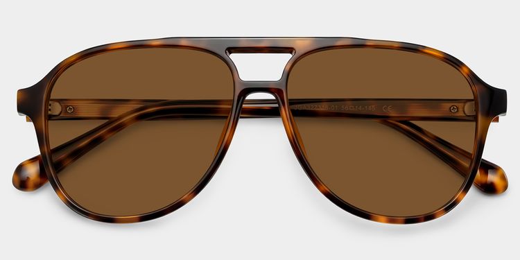 Luna Tortoise Aviator Glasses
