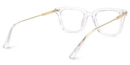 Kellie Rectangle Clear Glasses3