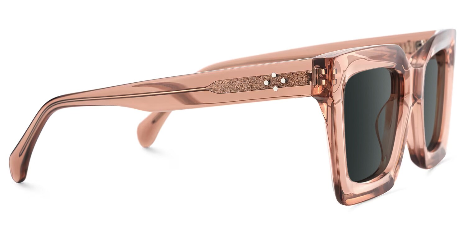 Lobo Square Champagne Sunglasses Frames3