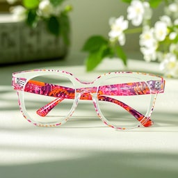 Jett Square Red Crystal Glasses7