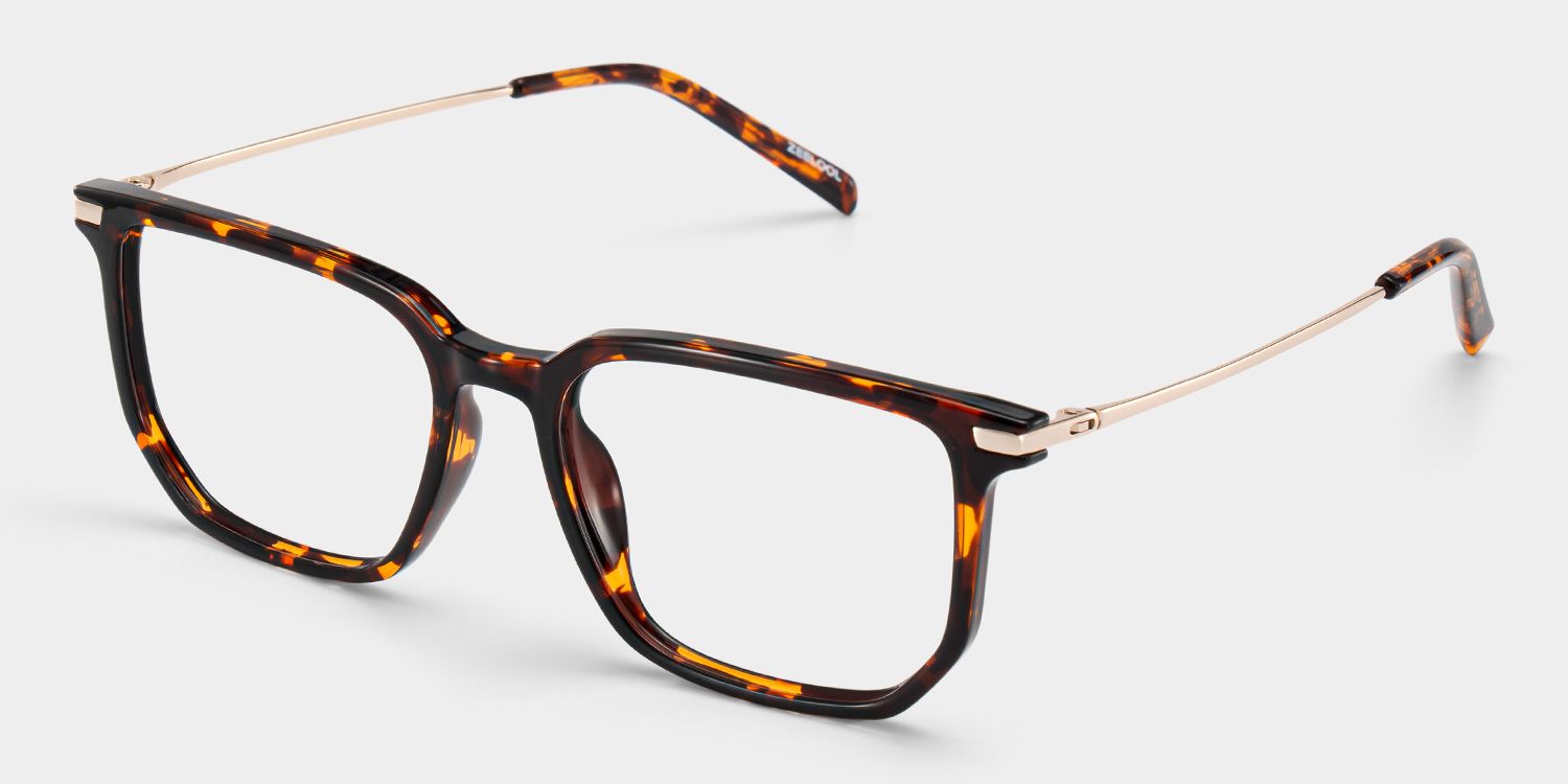 Michelle Rectangle Tortoise Eyeglasses in Lightweight Frame | ZEELOOL3