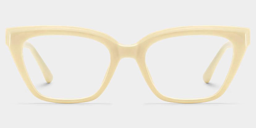 Quincy White Cat-eye Glasses