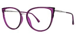 Estrada Cateye Purple Glasses1