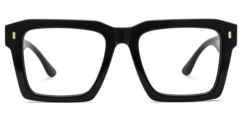 Kenish Square Black Glasses
