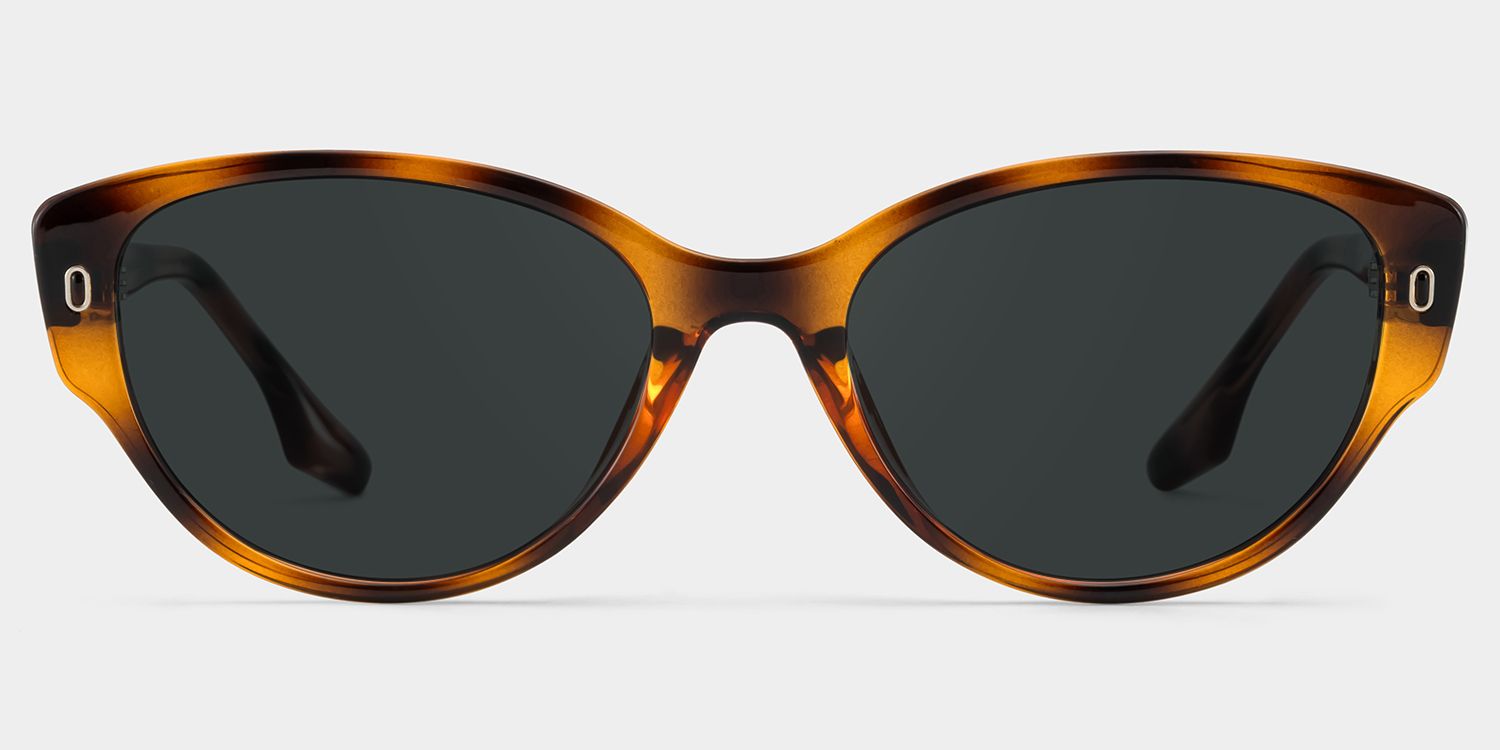 Livia Tortoise Frame Polarized Sunglasses with cat-eye Style Online | ZEELOOL0