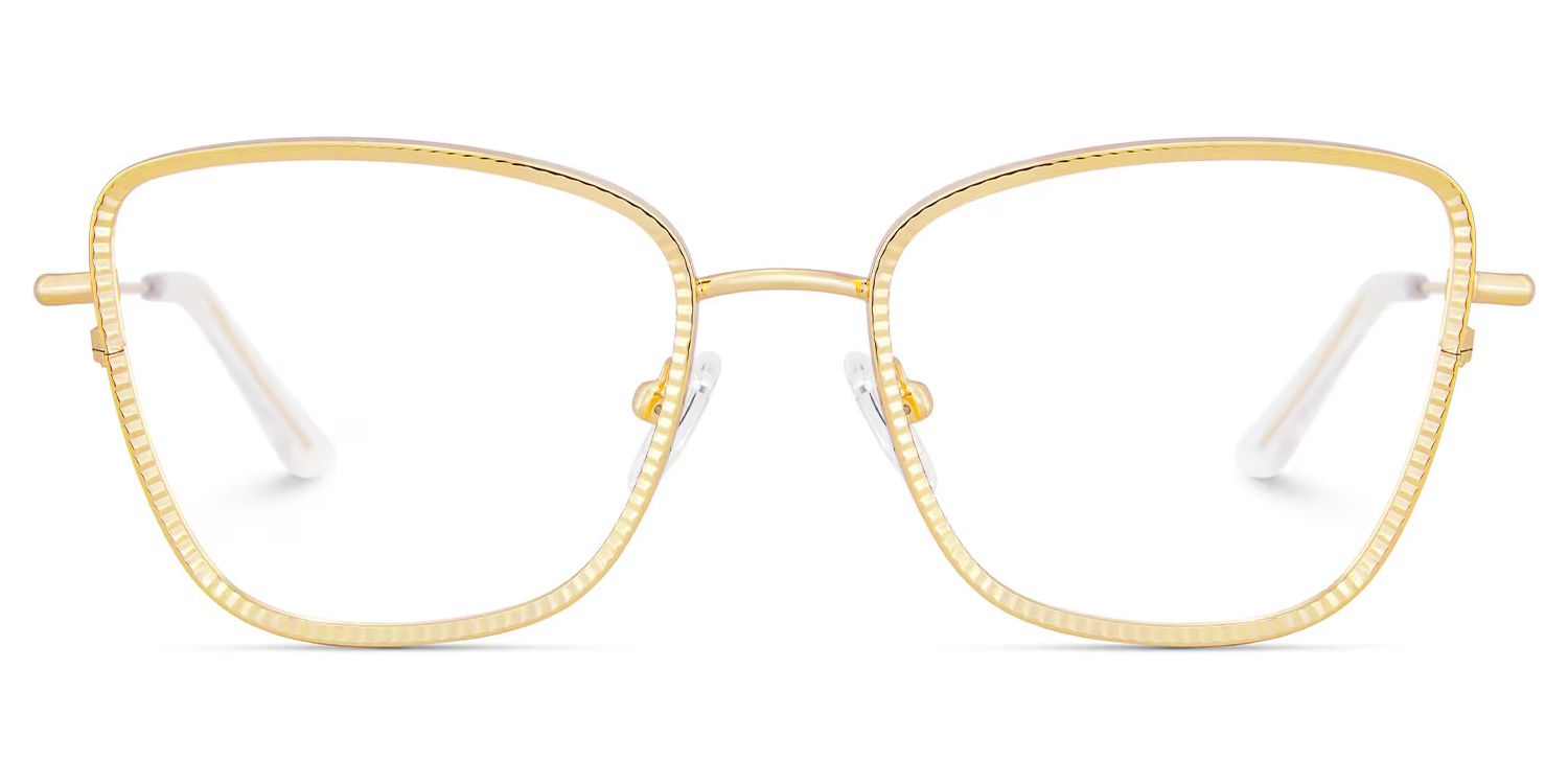 Square Metal Frame Glasses1