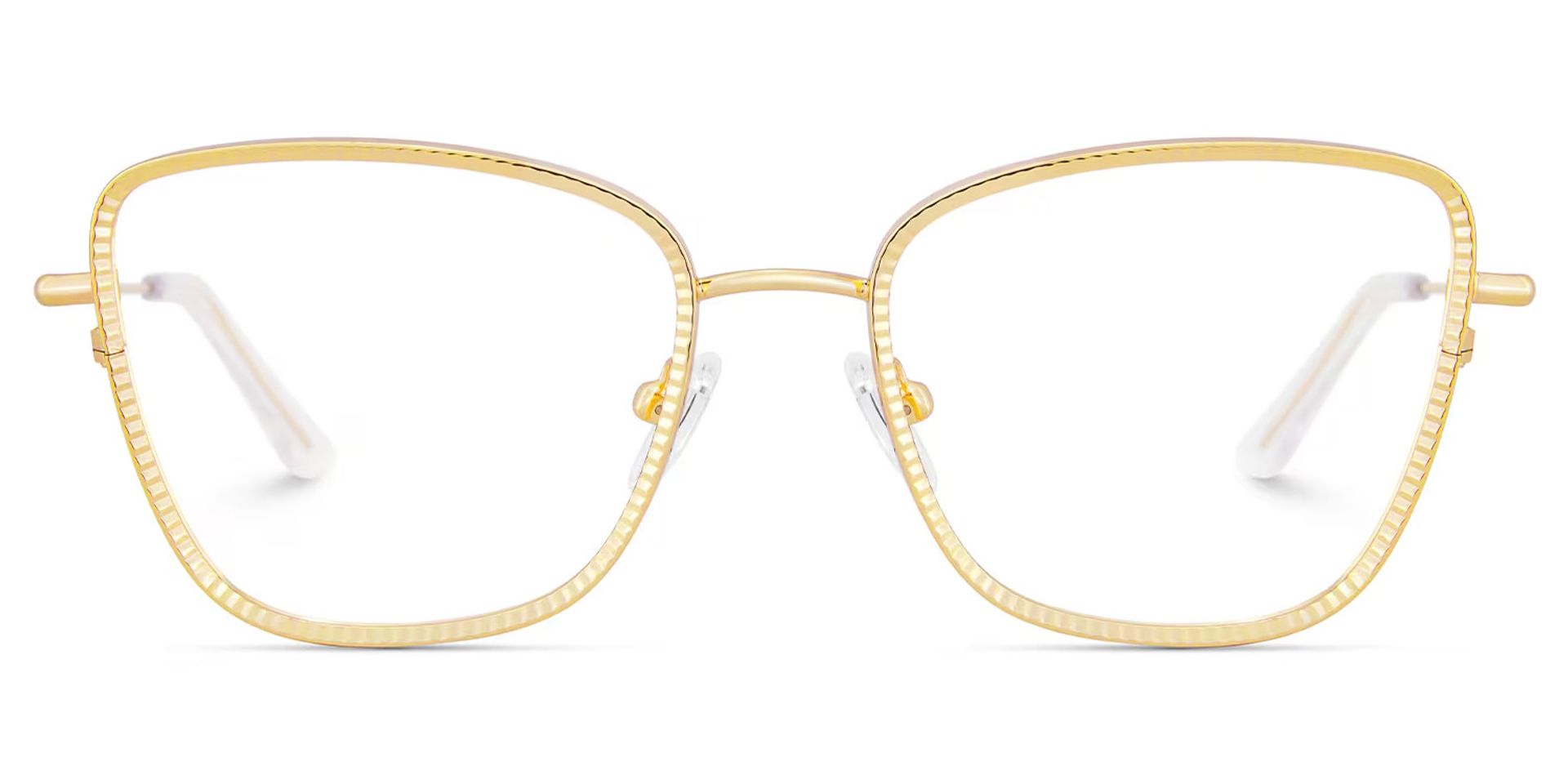 Square Metal Frame Glasses1